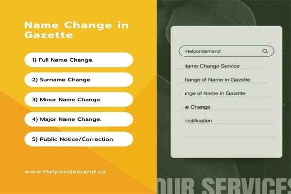 Name Change Procedure In India